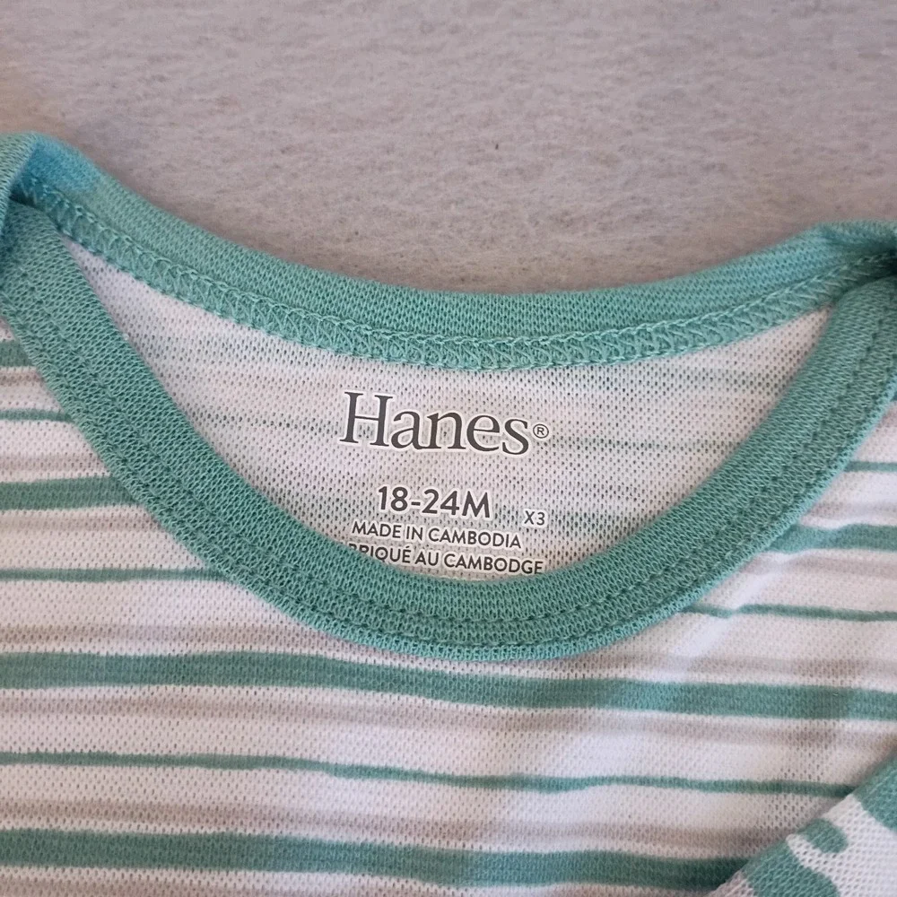 Hanes Baby Ultimate 6 PC Clothing‎ Lot, Jackets & Shirts Blue & Green NWT 18-24M